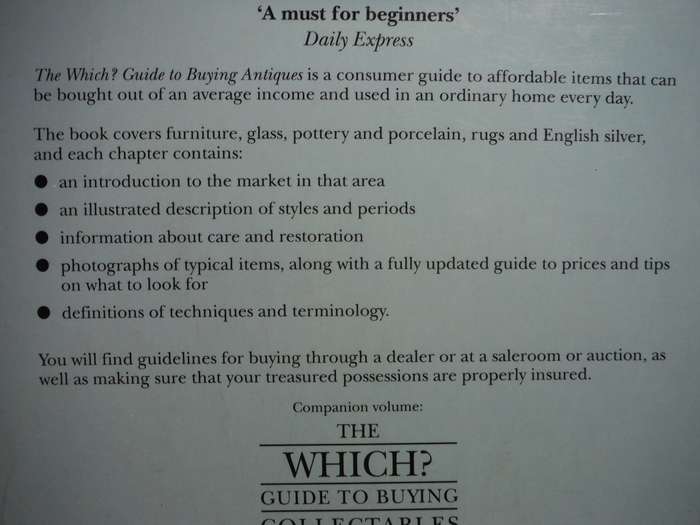 The Which? Guide to Buying Antiques - Softcover