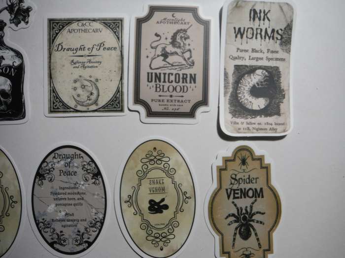 Witchy Potion Label Stickers - 50 Pcs - Lot 2