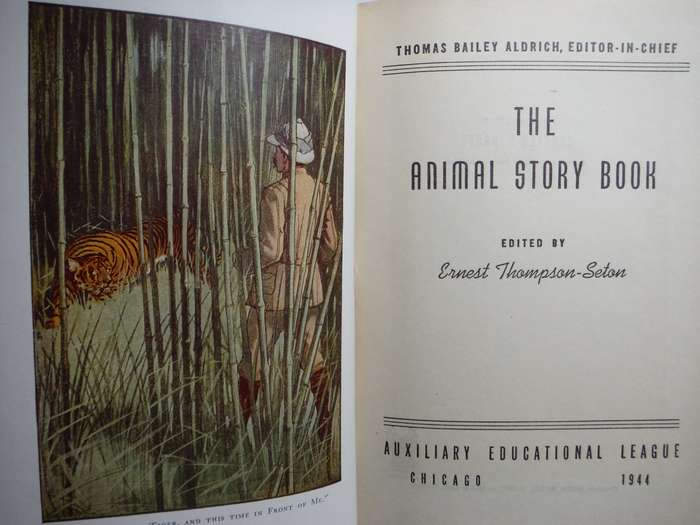 The Animal Story Book - Hardcover - Young Folks' Library - 1944 Edition