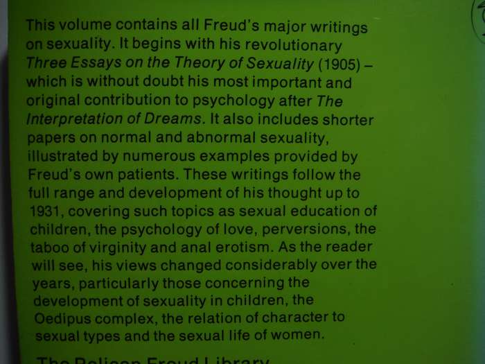Sigmund Freud 7 : On Sexuality - Paperback - 1977