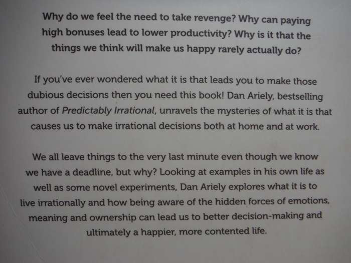 The Upside of Irrationality - Paperback - Dan Ariely