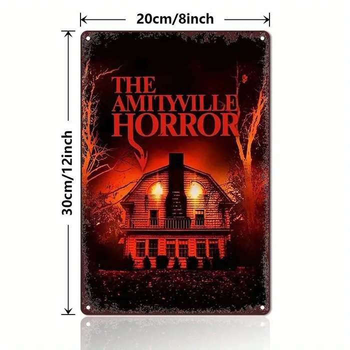 Horror Movie Tin Sign - The Amityville Horror - 30cm x 20cm