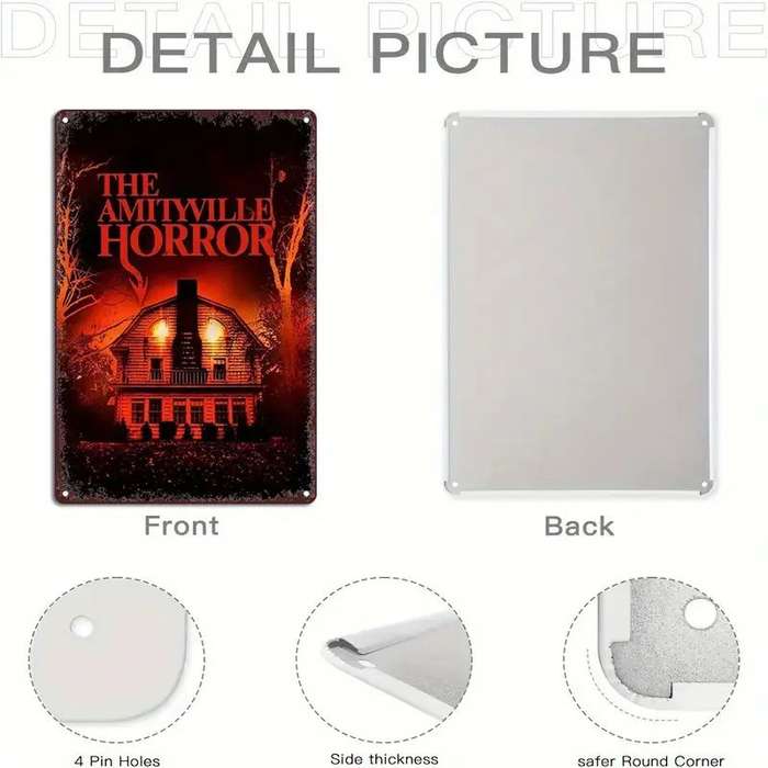 Horror Movie Tin Sign - The Amityville Horror - 30cm x 20cm