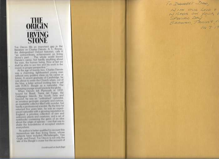 THE ORIGIN- IRVING STONE
