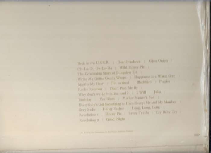 THE BEATLES (LP RECORD)