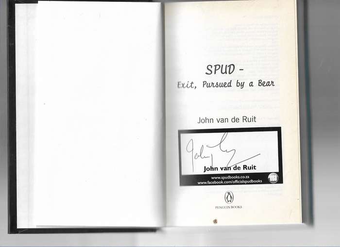 SPUD- EXIT PURSUED BY A BEAR- JOHN VAN DE RUIT