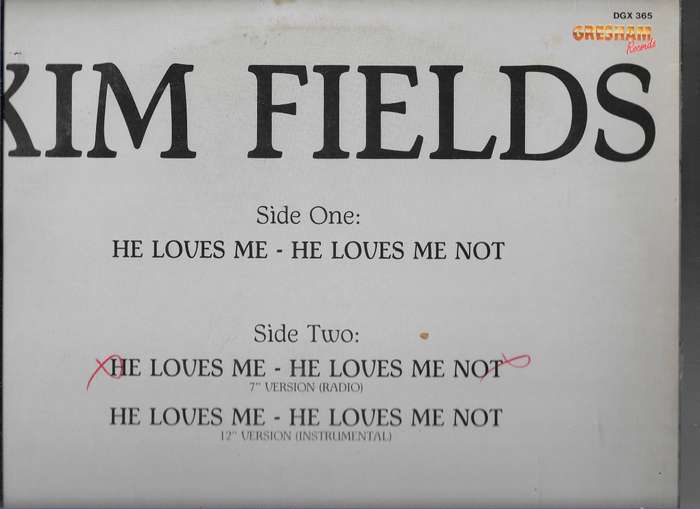 KIM FIELDS- HE LOVES ME- HE LOVES ME NOT (LP VINYL)