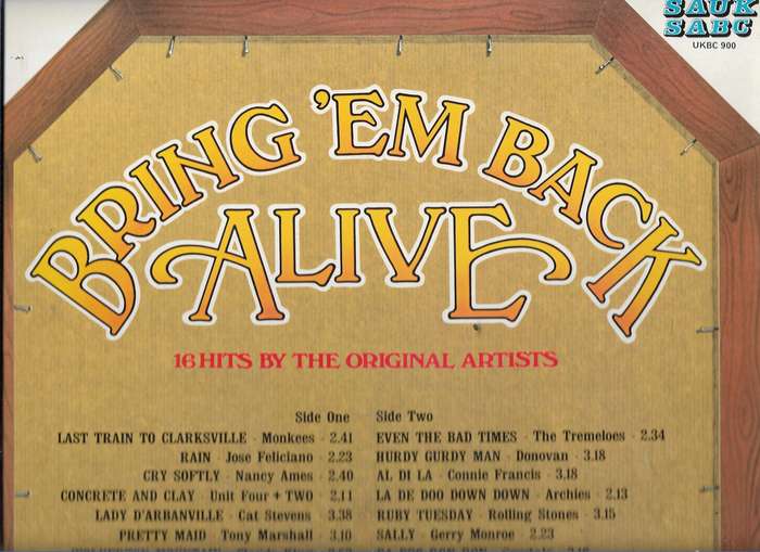 BRING 'EM BACK ALIVE-16 ORIGINAL HITS- RADIO 5 (LP VINYL)