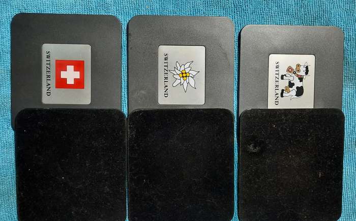 Swiss set of six Coasters
