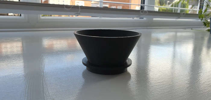 Dosing funnel for 51mm DeLonghi Dedica portafilter