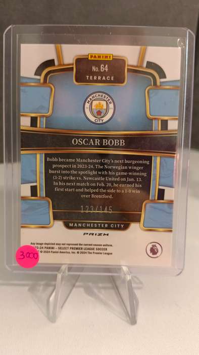 2023-2024 Panini Select EPL Orange Ice Terrace Oscar Bobb #64 123/145