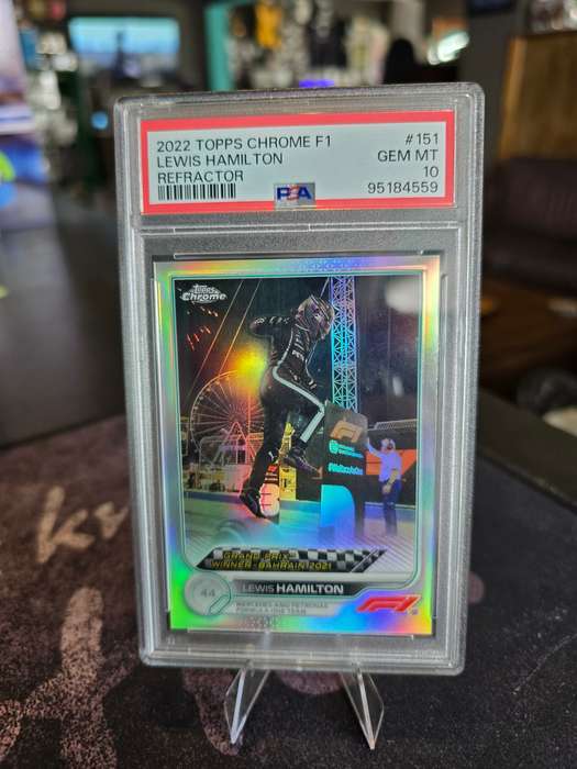 2022 Topps Chrome Lewis Hamilton Refractor PSA GEM MT 10