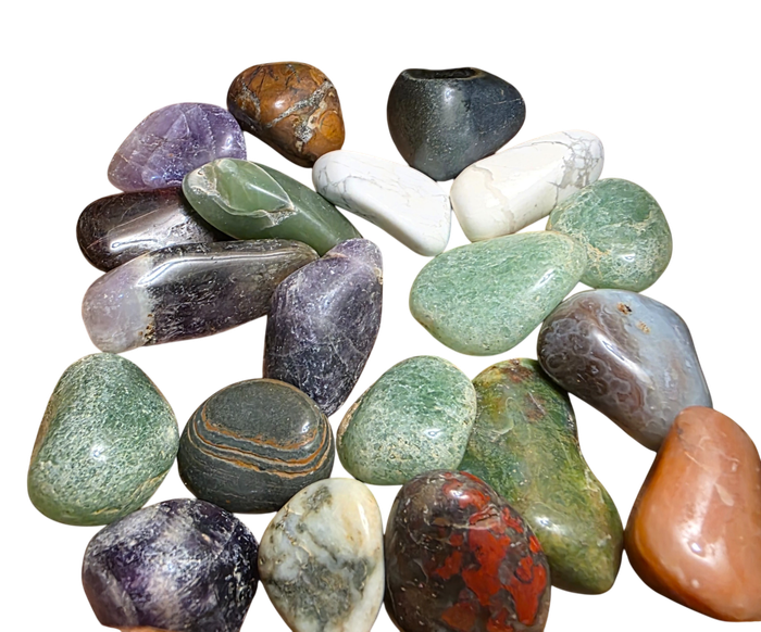 Tumble Stone and Crystals (02)   |  246 GRAMS |