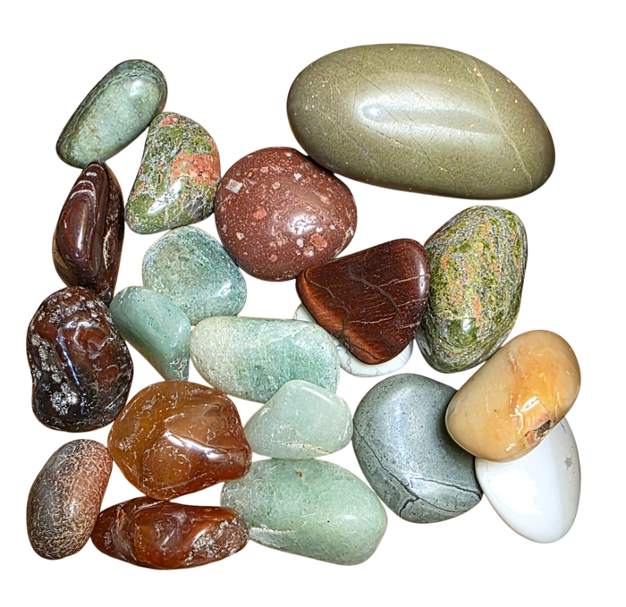 Tumble Stone and Crystals (05)   | 280 GRAMS  |