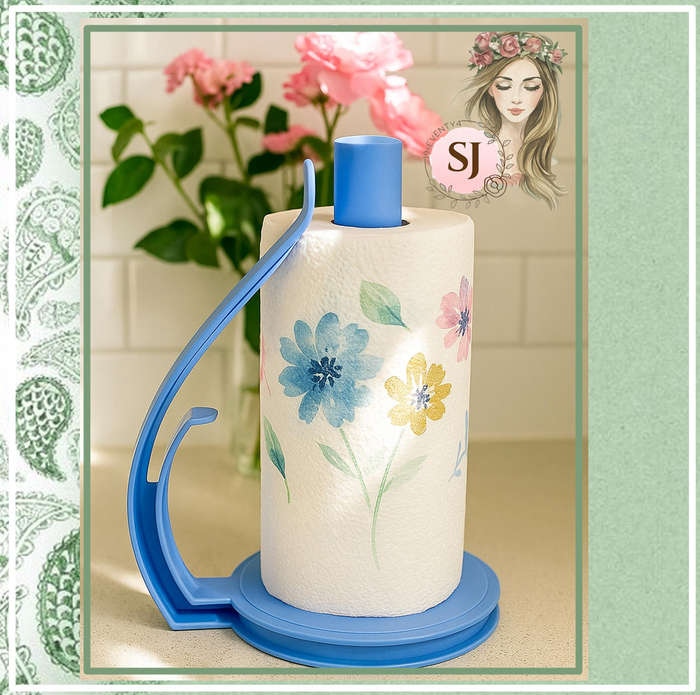 Tupperware Kitchen Towel Holder | Baby Blue |