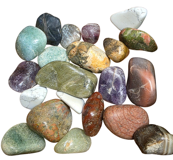 Tumble Stone and Crystals (04)  |  294 GRAMS |