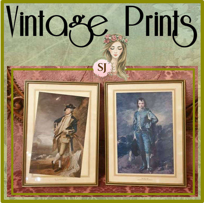VINTAGE SET OF PRINTS | THE BLUE BOY | THE THIRD EARL OF BRISTOL |