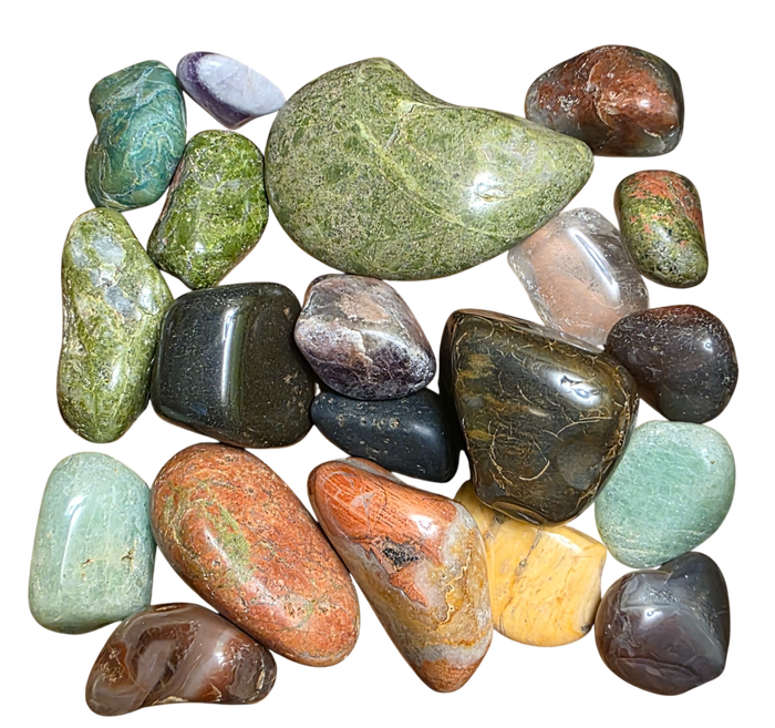 Tumble Stone and Crystals (10)   | 326 GRAMS  |