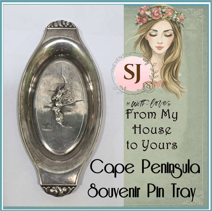 Vintage Cape Peninsula Souvenir Pin Tray | Metal  Possibly Silver Plated
