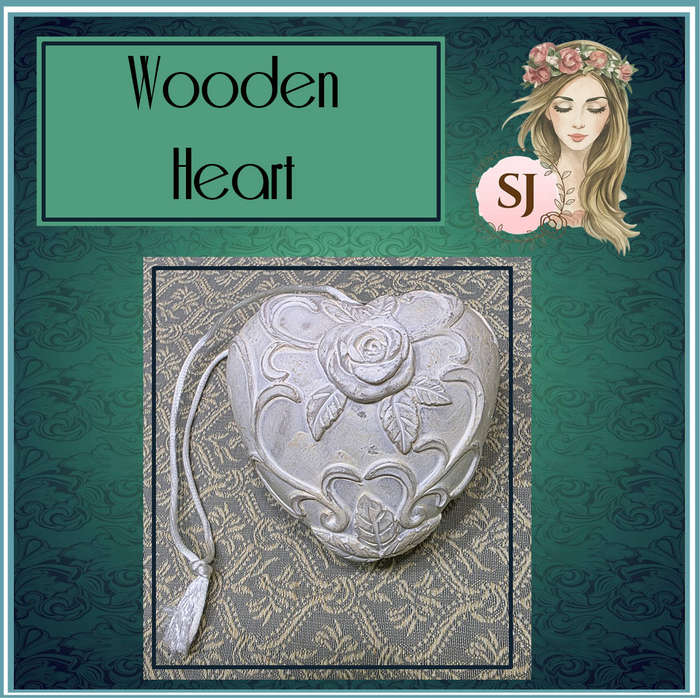 WOODEN HEART FOR DECOR