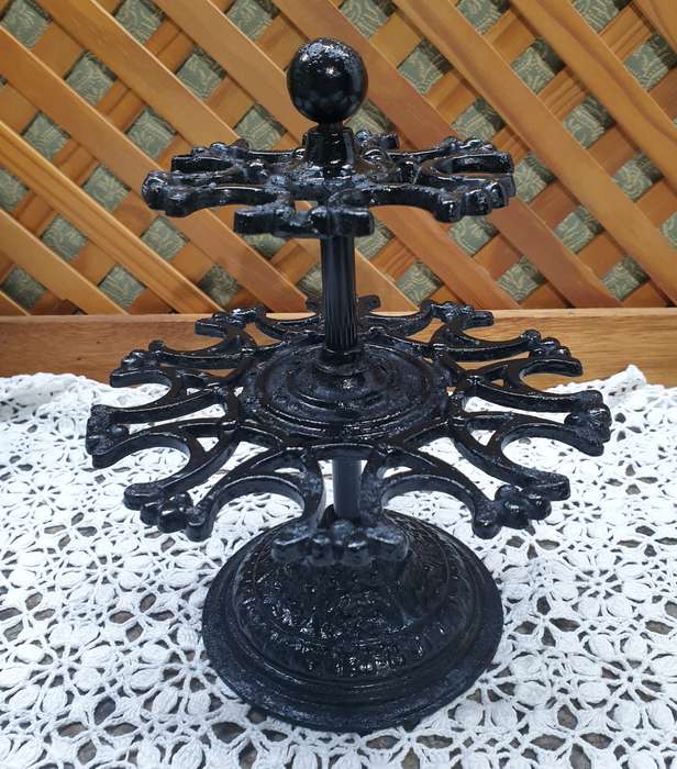 Victorian Cast Iron  Desk Stamp Carousel