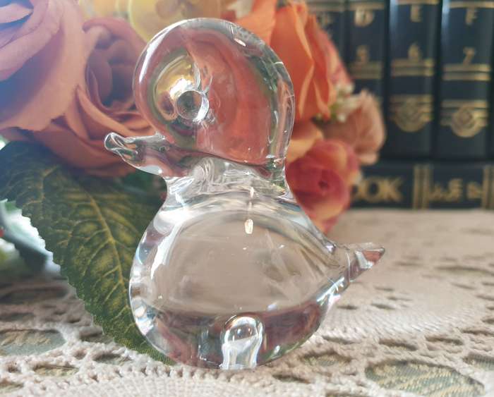 SMALL GLASS DUCK | HAND MADE |