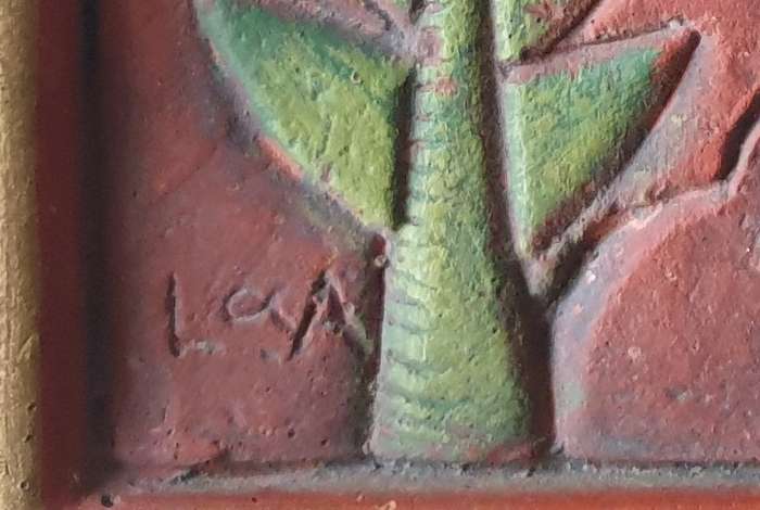 EMBOSSED CHICKEN TERRA COTTA WALL ART