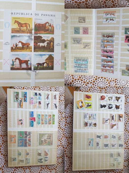 Stock Book with Large Collection of  Stamps From the 1960's +
