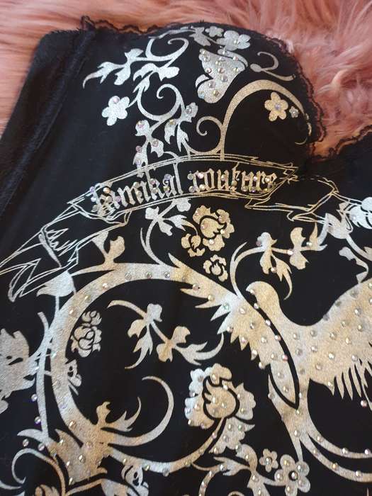 Black "Kimikal Couture" Tattoo Corset