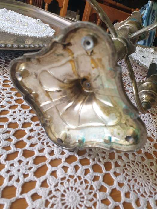 SILVER PLATED GRENADIER 5 BRANCH CANDELABRA
