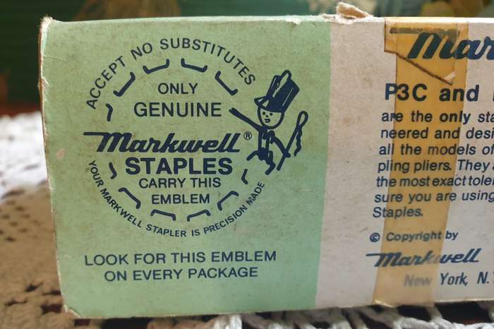 MARKWELL P3A 1/4" (6mm) Staples