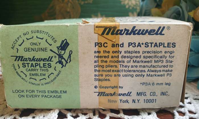 MARKWELL P3A 1/4" (6mm) Staples
