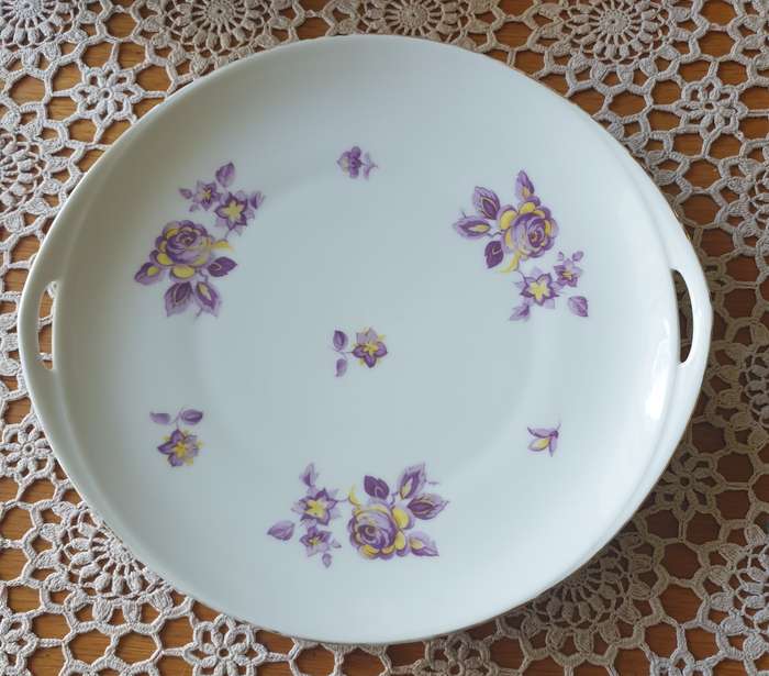 Vintage TK Thuny Czechoslovakian Fine Porcelain Biscuit Plate
