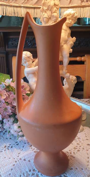 Vintage Estalagem de Cruzeiro TerraCotta Handled Pitcher - Art Deco Flair