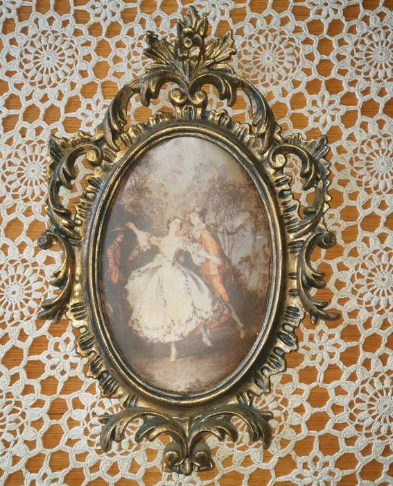 Ornate  Gold Plastic  Frame Made in HONG KONG