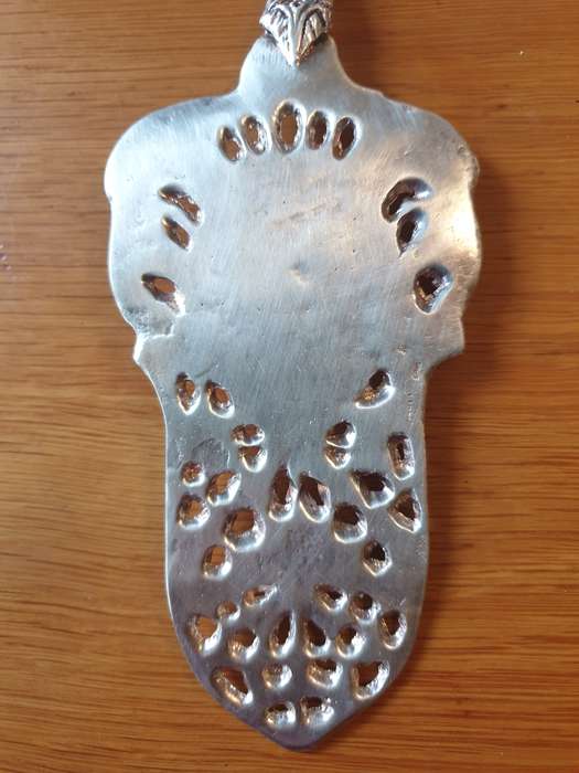 Vintage Italian Ornate Silver Plated Cake Serving Knife, Italian Silver Wedding Cake Knife