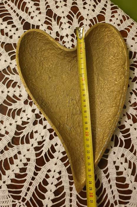 Metal Gold Heart Shape Bowl