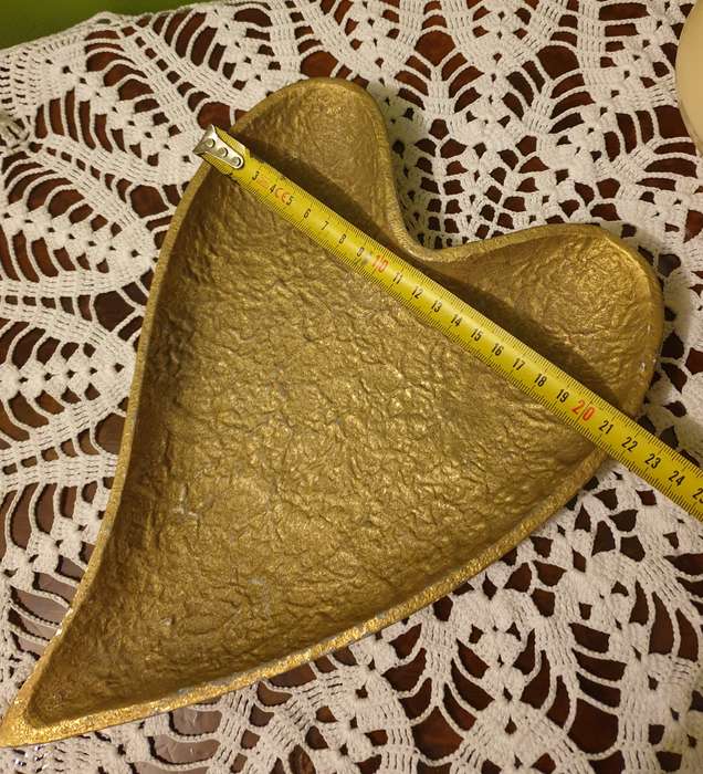 Metal Gold Heart Shape Bowl
