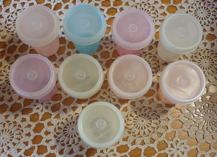 Pastel Tupperware Midget | made in South Africa | Vintage |