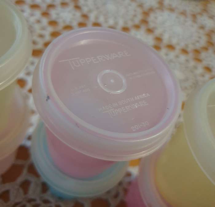 Pastel Tupperware Midget | made in South Africa | Vintage |