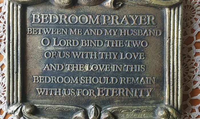 BEDROOM PRAYER WALL PLAQUE | PLASTER OF PARIS | WALL DECOR | BEDROOM |