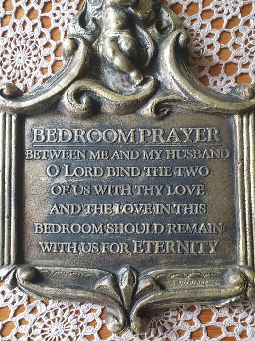 BEDROOM PRAYER WALL PLAQUE | PLASTER OF PARIS | WALL DECOR | BEDROOM |