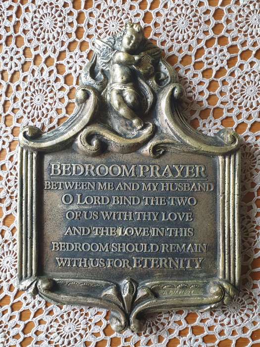 BEDROOM PRAYER WALL PLAQUE | PLASTER OF PARIS | WALL DECOR | BEDROOM |