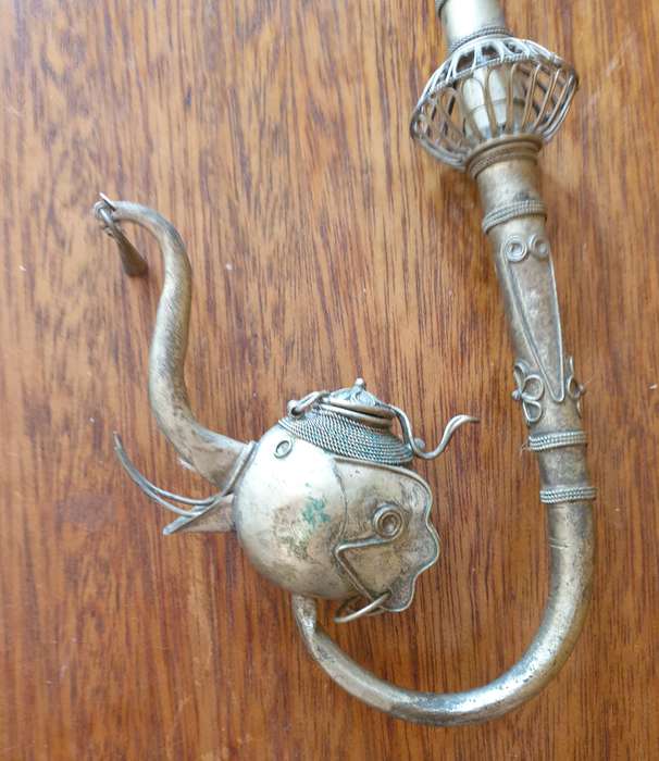 Ancient far-eastern opium pipa