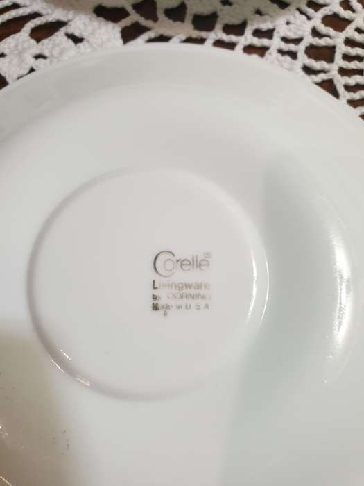 4 Corelle Corning | Vintage Coffee Tea Cups & Saucers |  Mid Century |