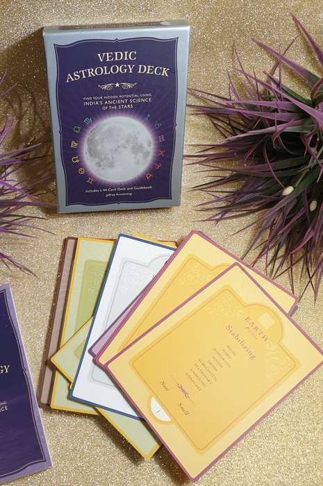 Vedic Astrology 44 Card Deck With Guidebook & Box By Jeffrey Armstrong