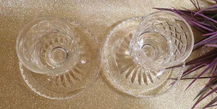 Vintage STUART CRYSTAL England -  Candle Holder