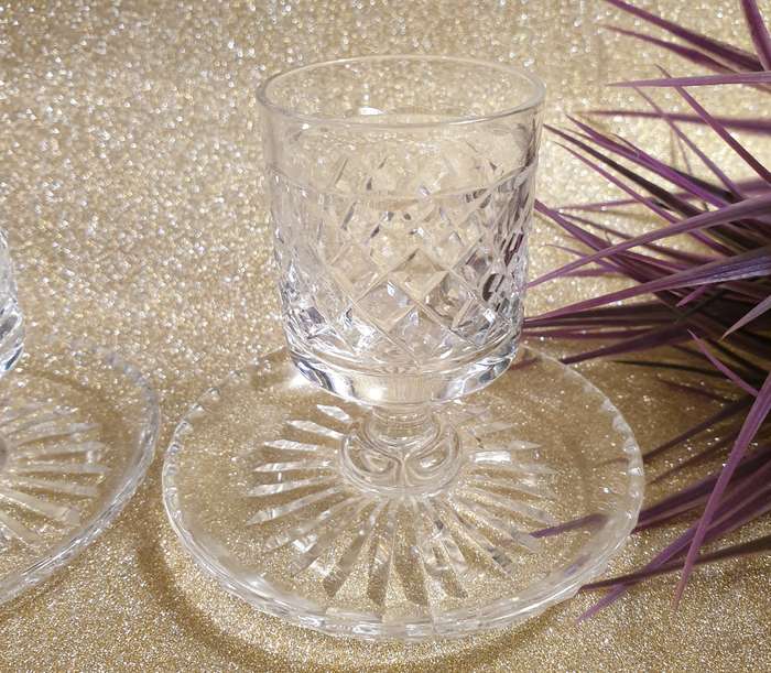 Vintage STUART CRYSTAL England -  Candle Holder