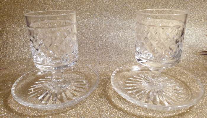 Vintage STUART CRYSTAL England -  Candle Holder