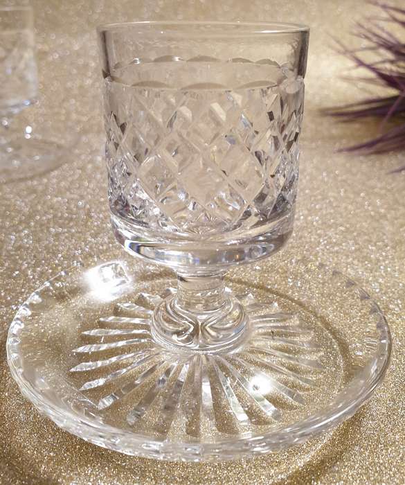 Vintage STUART CRYSTAL England -  Candle Holder